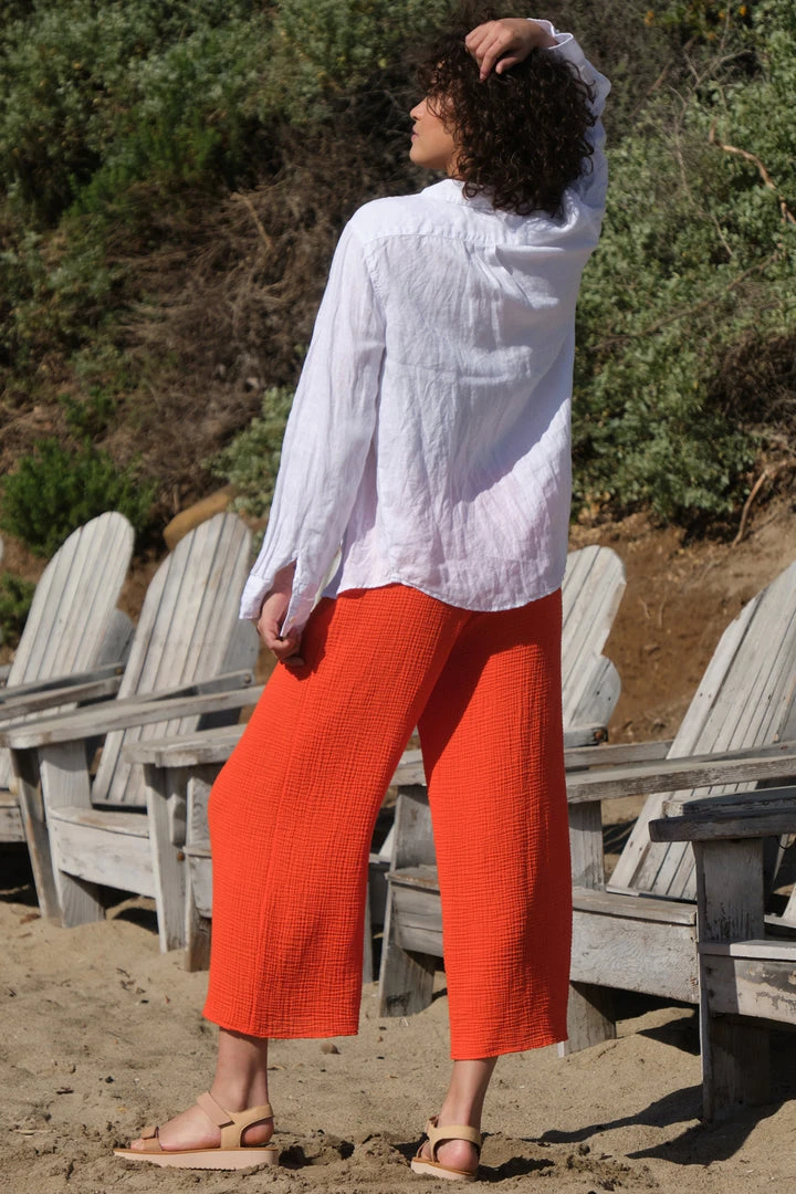 Velvet By Graham & Spencer Womens RAVYN COTTON GAUZE WIDE LEG PANT 5 Velvet By Graham & Spencer Womens RAVYN COTTON GAUZE WIDE LEG PANT