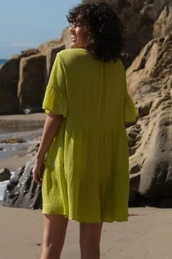 Velvet By Graham & Spencer BRIANNE COTTON GAUZE TIERED DRESS Womens 18 Velvet By Graham & Spencer BRIANNE COTTON GAUZE TIERED DRESS Womens