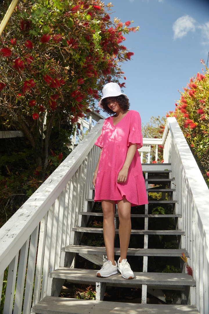 Velvet By Graham & Spencer BRIANNE COTTON GAUZE TIERED DRESS Womens 15 Velvet By Graham & Spencer BRIANNE COTTON GAUZE TIERED DRESS Womens