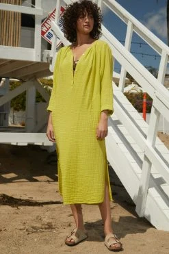 Velvet By Graham & Spencer CHRISTELLE COTTON GAUZE MIDI DRESS 23 Velvet By Graham & Spencer CHRISTELLE COTTON GAUZE MIDI DRESS