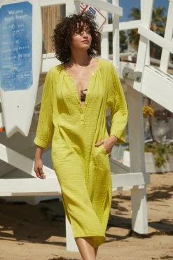 Velvet By Graham & Spencer CHRISTELLE COTTON GAUZE MIDI DRESS 24 Velvet By Graham & Spencer CHRISTELLE COTTON GAUZE MIDI DRESS