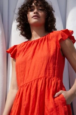 Velvet By Graham & Spencer Womens EVONNE LINEN DRESS 23 Velvet By Graham & Spencer Womens EVONNE LINEN DRESS