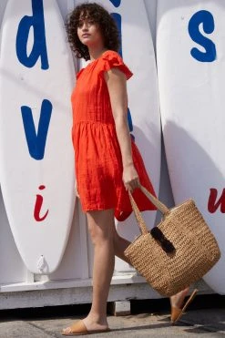 Velvet By Graham & Spencer Womens EVONNE LINEN DRESS 21 Velvet By Graham & Spencer Womens EVONNE LINEN DRESS