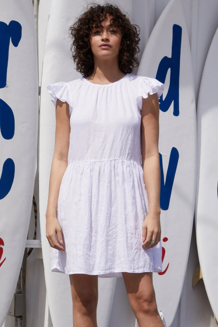 Velvet By Graham & Spencer Womens EVONNE LINEN DRESS 8 Velvet By Graham & Spencer Womens EVONNE LINEN DRESS