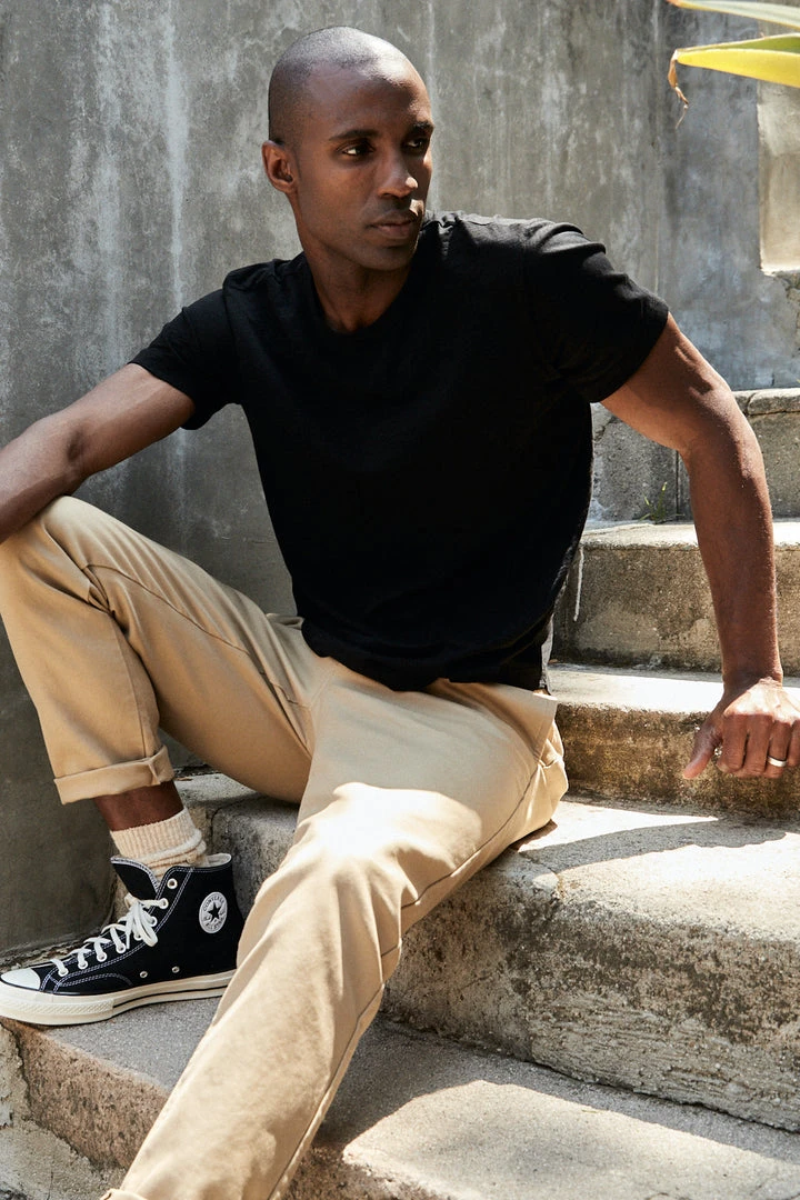 Velvet By Graham & Spencer Mens AMARO CREW NECK SLUB TEE 20 Velvet By Graham & Spencer Mens AMARO CREW NECK SLUB TEE