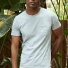 Velvet By Graham & Spencer Mens CHAD RAW EDGE COTTON SLUB POCKET TEE 1 Velvet By Graham & Spencer Mens CHAD RAW EDGE COTTON SLUB POCKET TEE