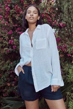 Velvet By Graham & Spencer Womens TAMMY DRAWSTRING LINEN SHORT 22 Velvet By Graham & Spencer Womens TAMMY DRAWSTRING LINEN SHORT