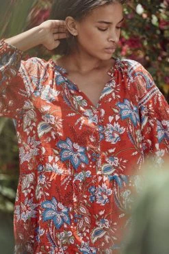 Velvet By Graham & Spencer Womens LILAH PRINTED TIERED DRESS 12 Velvet By Graham & Spencer Womens LILAH PRINTED TIERED DRESS