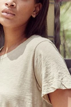 Velvet By Graham & Spencer LULA COTTON SLUB SWING TEE Womens 42 Velvet By Graham & Spencer LULA COTTON SLUB SWING TEE Womens