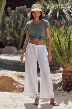 Velvet By Graham & Spencer ODELIA COTTON SLUB CREW NECK TEE 32 Velvet By Graham & Spencer ODELIA COTTON SLUB CREW NECK TEE