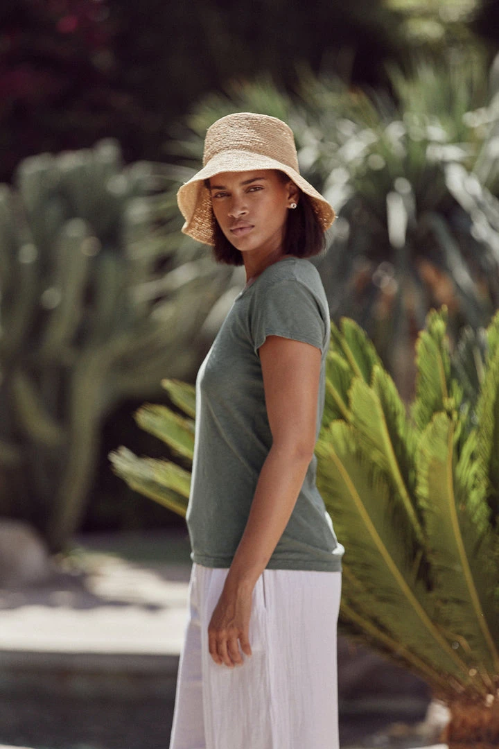 Velvet By Graham & Spencer ODELIA COTTON SLUB CREW NECK TEE 5 Velvet By Graham & Spencer ODELIA COTTON SLUB CREW NECK TEE