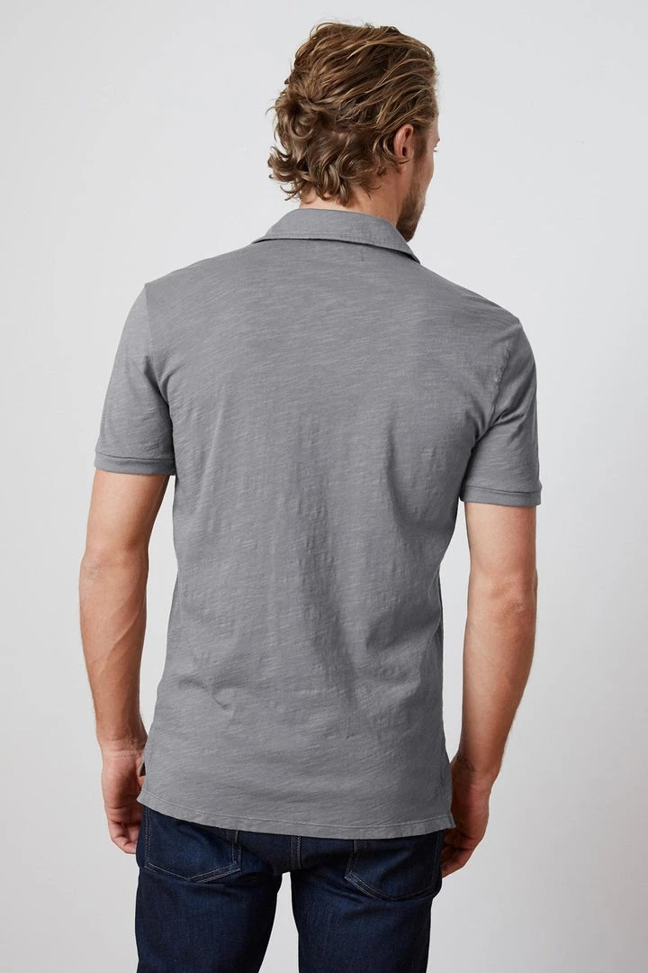 Velvet By Graham & Spencer Mens RANDALL COTTON SLUB POLO 15 Velvet By Graham & Spencer Mens RANDALL COTTON SLUB POLO