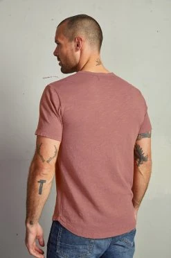 Velvet By Graham & Spencer Mens AMARO CREW NECK SLUB TEE 28 Velvet By Graham & Spencer Mens AMARO CREW NECK SLUB TEE