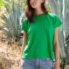 Velvet By Graham & Spencer Womens CARINE POCKET TEE 1 Velvet By Graham & Spencer Womens CARINE POCKET TEE