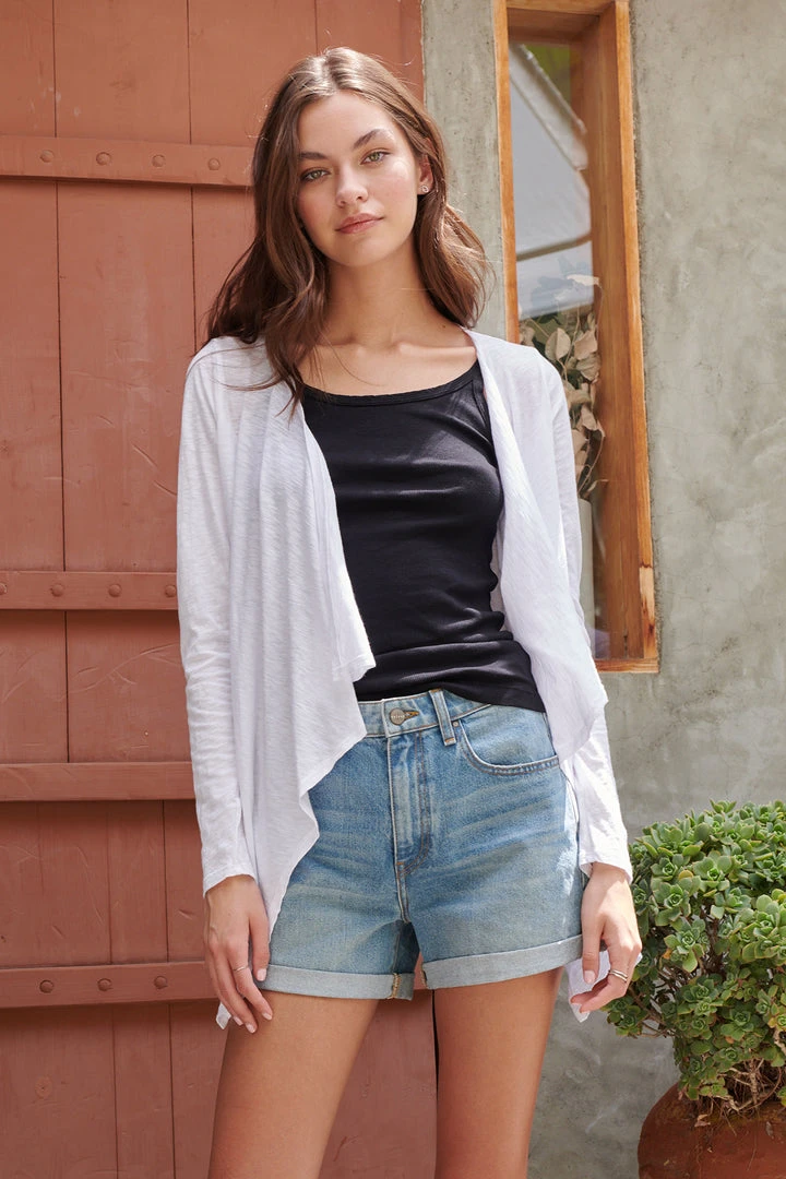 Velvet By Graham & Spencer CHAMPAGNE OPEN CARDIGAN 7 Velvet By Graham & Spencer CHAMPAGNE OPEN CARDIGAN