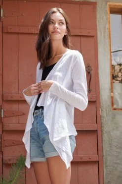 Velvet By Graham & Spencer CHAMPAGNE OPEN CARDIGAN 15 Velvet By Graham & Spencer CHAMPAGNE OPEN CARDIGAN