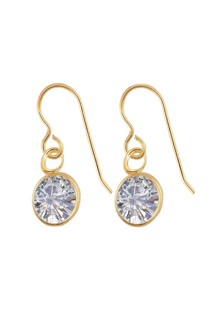 Sloan Studio CZ BEZEL DROP EARRINGS BY SLOAN 4 Sloan Studio CZ BEZEL DROP EARRINGS BY SLOAN
