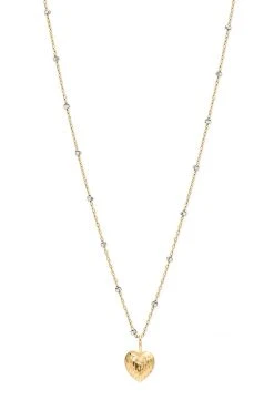 Phyllis+Rosie Womens DOUBLE FACE HEART NECKLACE BY PHYLLIS AND ROSIE