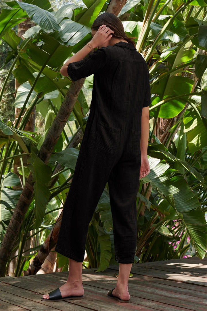 Velvet By Graham & Spencer ELIA COTTON GAUZE JUMPSUIT Womens 10 Velvet By Graham & Spencer ELIA COTTON GAUZE JUMPSUIT Womens