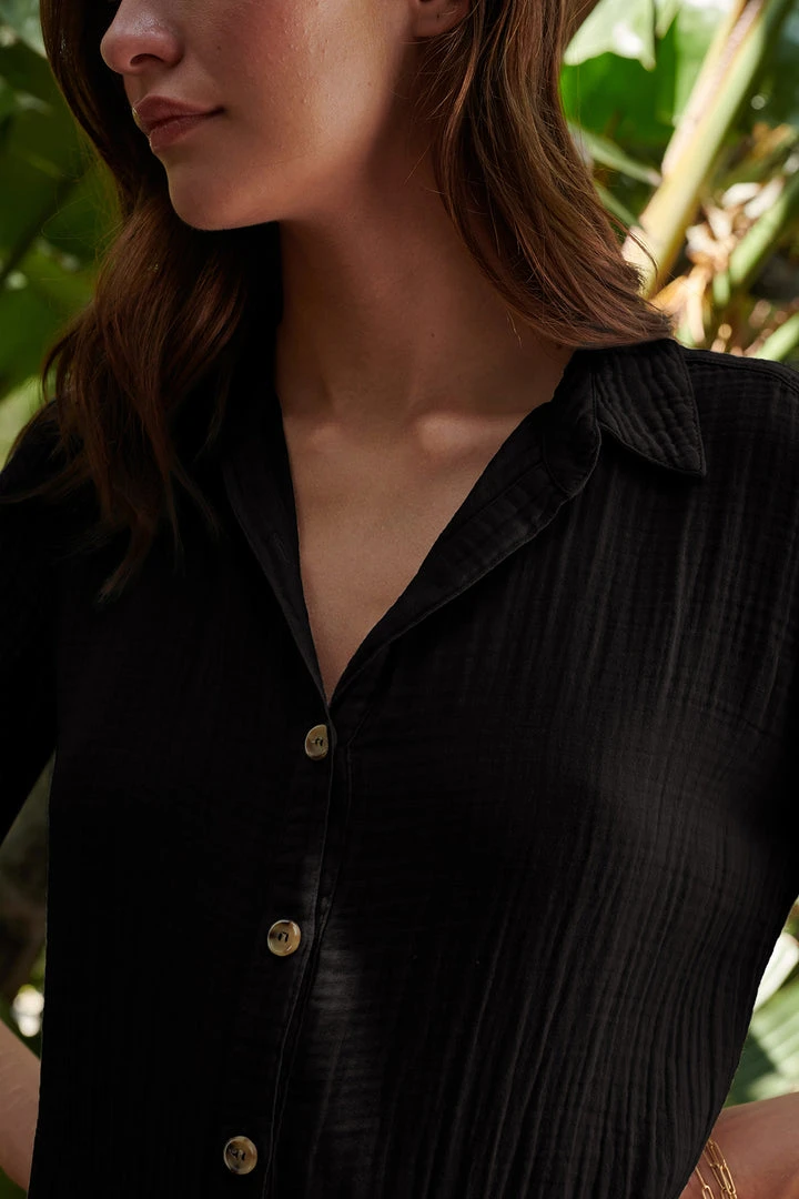 Velvet By Graham & Spencer ELIA COTTON GAUZE JUMPSUIT Womens 12 Velvet By Graham & Spencer ELIA COTTON GAUZE JUMPSUIT Womens