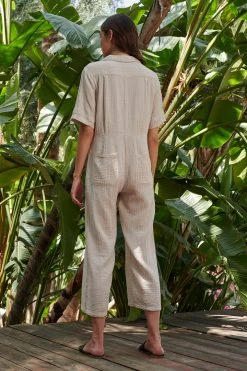 Velvet By Graham & Spencer ELIA COTTON GAUZE JUMPSUIT Womens 30 Velvet By Graham & Spencer ELIA COTTON GAUZE JUMPSUIT Womens