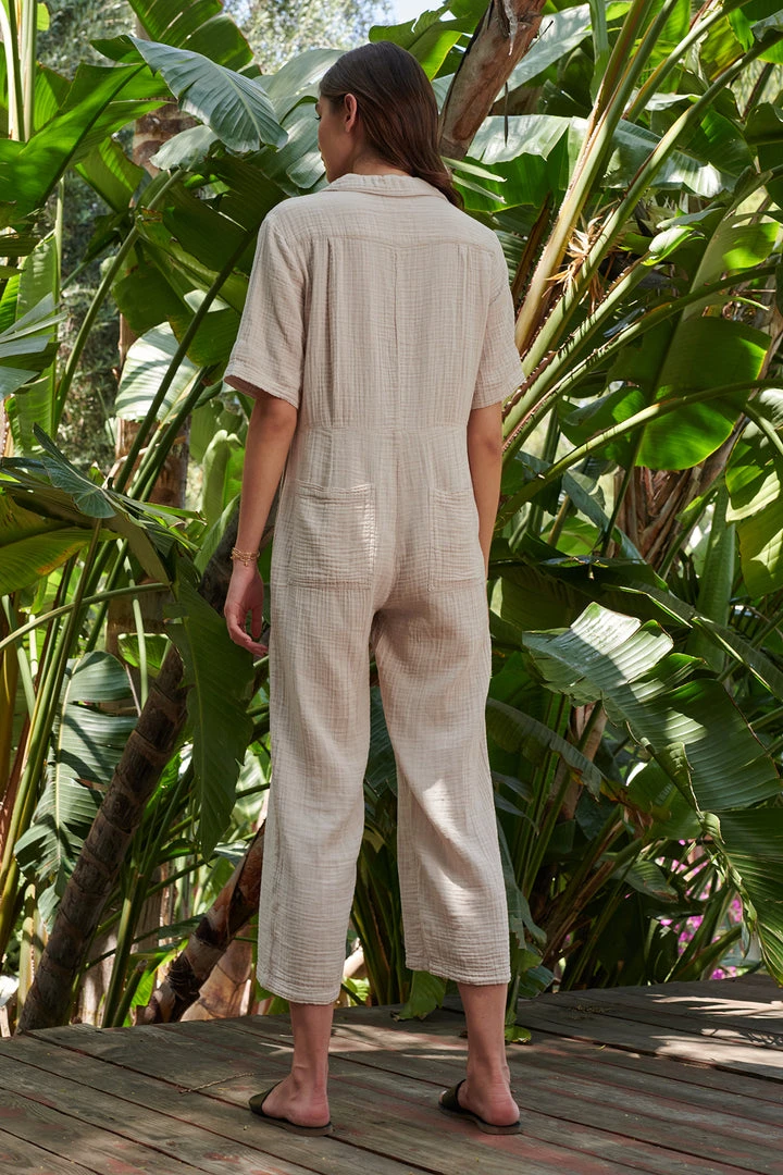 Velvet By Graham & Spencer ELIA COTTON GAUZE JUMPSUIT Womens 16 Velvet By Graham & Spencer ELIA COTTON GAUZE JUMPSUIT Womens