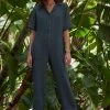 Velvet By Graham & Spencer ELIA COTTON GAUZE JUMPSUIT Womens 2 Velvet By Graham & Spencer ELIA COTTON GAUZE JUMPSUIT Womens
