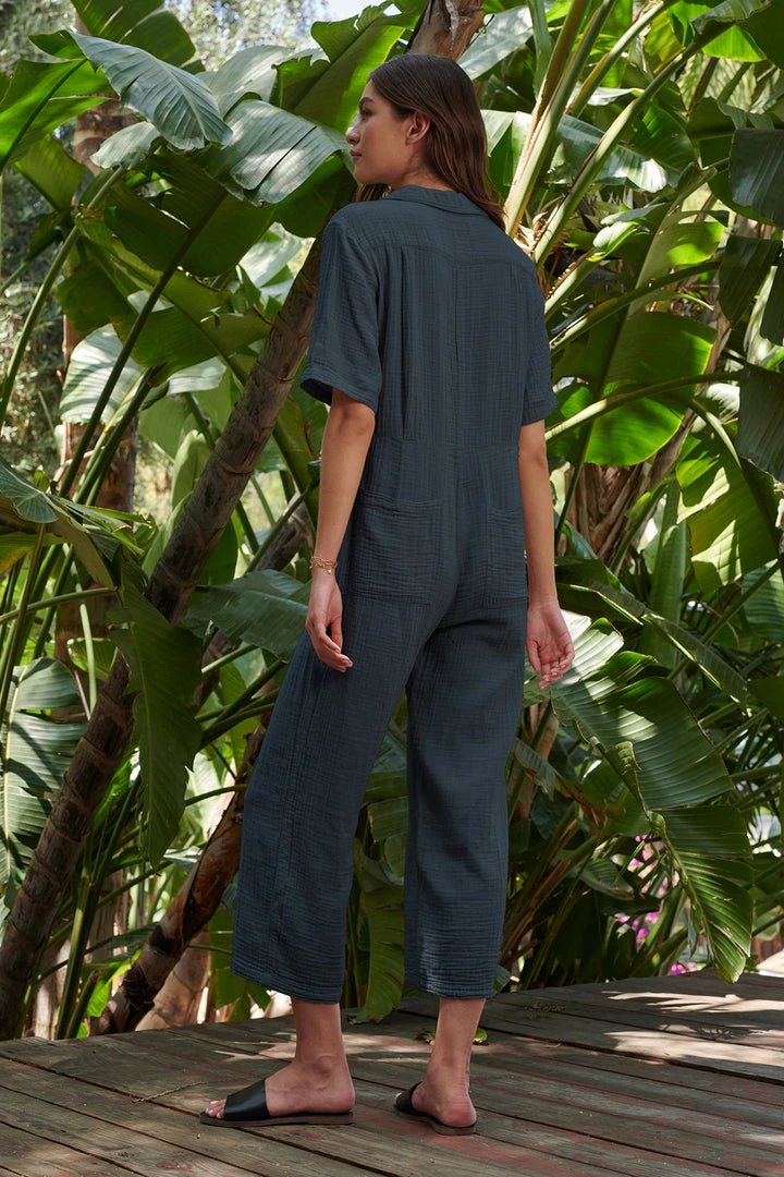 Velvet By Graham & Spencer ELIA COTTON GAUZE JUMPSUIT Womens 5 Velvet By Graham & Spencer ELIA COTTON GAUZE JUMPSUIT Womens