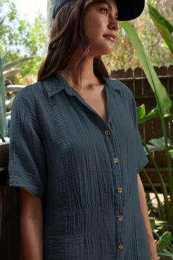 Velvet By Graham & Spencer ELIA COTTON GAUZE JUMPSUIT Womens 21 Velvet By Graham & Spencer ELIA COTTON GAUZE JUMPSUIT Womens