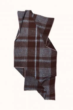 Womens TWEED CHECK WOOL SCARF BY EPICE