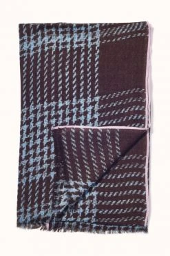 Womens TWEED CHECK WOOL SCARF BY EPICE