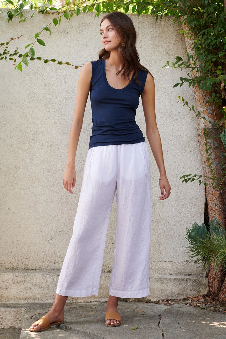 Velvet By Graham & Spencer Womens LOLA LINEN PANT 26 Velvet By Graham & Spencer Womens LOLA LINEN PANT