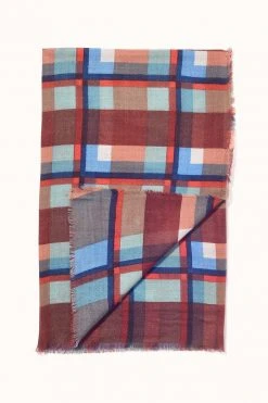 PLAID WOOL BLEND SCARF BY EPICE
