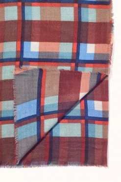 PLAID WOOL BLEND SCARF BY EPICE