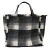 Velvet By Graham & Spencer Womens FRAYED FLANNEL WEEKEND BAG 2 Velvet By Graham & Spencer Womens FRAYED FLANNEL WEEKEND BAG