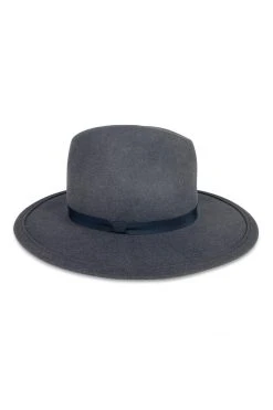 Velvet By Graham & Spencer CHELSEA RIBBON TRIM FEDORA Womens