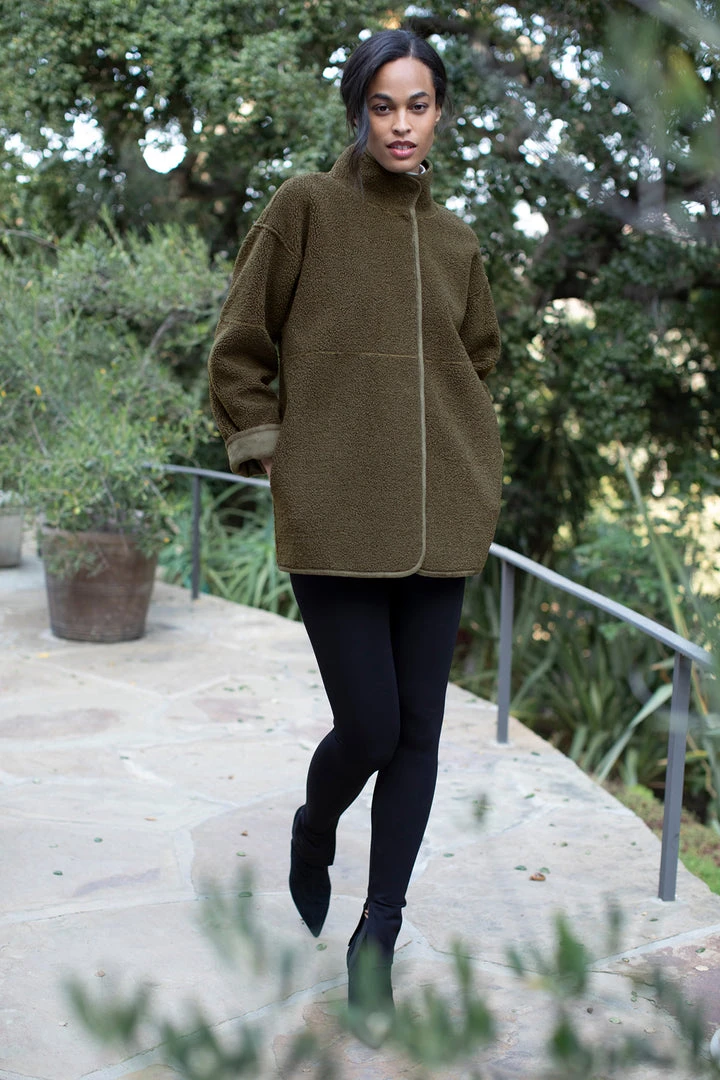 Velvet By Graham & Spencer Womens ALBANY REVERSIBLE LUX SHERPA COAT 15 Velvet By Graham & Spencer Womens ALBANY REVERSIBLE LUX SHERPA COAT