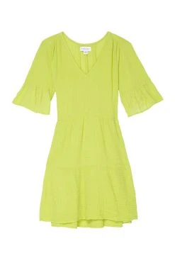 Velvet By Graham & Spencer BRIANNE COTTON GAUZE TIERED DRESS Womens 22 Velvet By Graham & Spencer BRIANNE COTTON GAUZE TIERED DRESS Womens