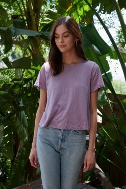 Velvet By Graham & Spencer LULA COTTON SLUB SWING TEE Womens 48 Velvet By Graham & Spencer LULA COTTON SLUB SWING TEE Womens