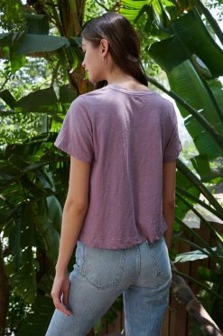 Velvet By Graham & Spencer LULA COTTON SLUB SWING TEE Womens 47 Velvet By Graham & Spencer LULA COTTON SLUB SWING TEE Womens