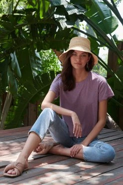 Velvet By Graham & Spencer LULA COTTON SLUB SWING TEE Womens 49 Velvet By Graham & Spencer LULA COTTON SLUB SWING TEE Womens