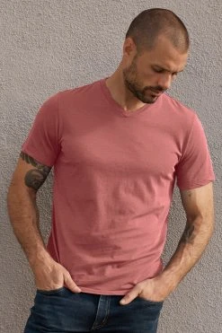 Velvet By Graham & Spencer SAMSEN WHISPER CLASSIC V-NECK TEE Mens 50 Velvet By Graham & Spencer SAMSEN WHISPER CLASSIC V-NECK TEE Mens