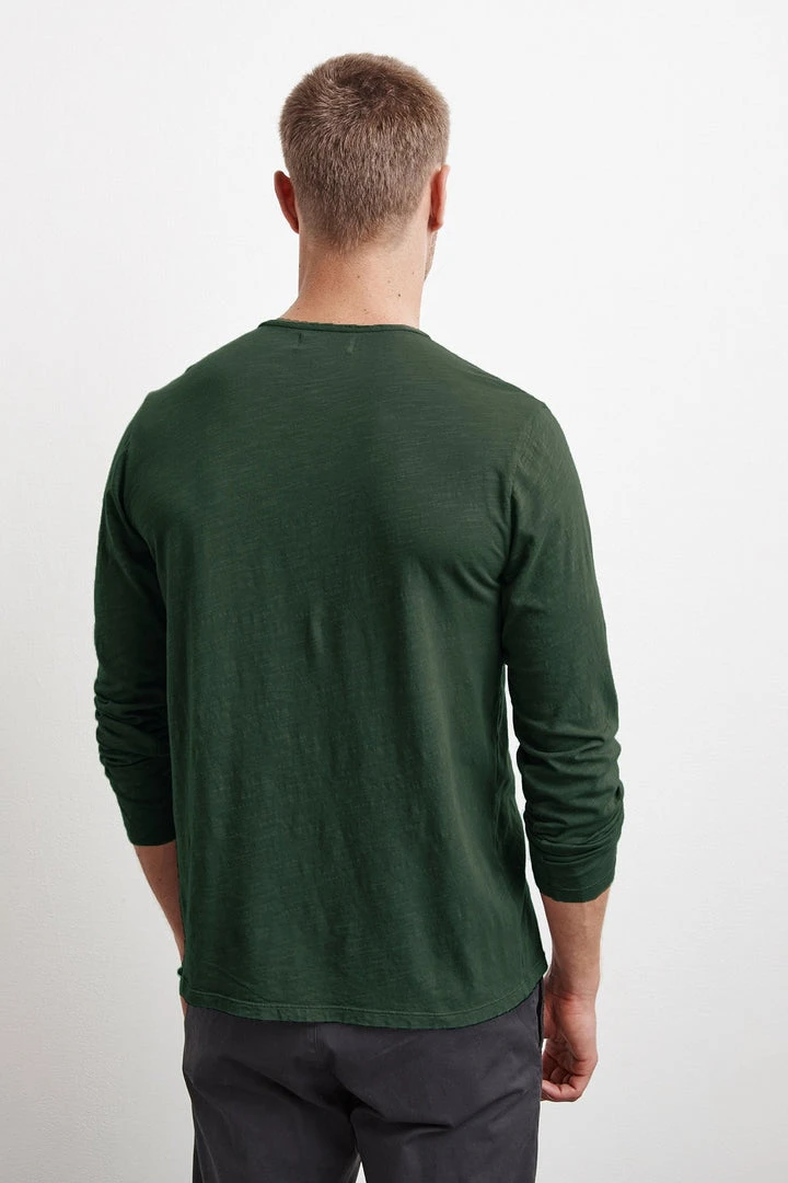 Velvet By Graham & Spencer SIMEON RAW EDGE COTTON SLUB TEE 4 Velvet By Graham & Spencer SIMEON RAW EDGE COTTON SLUB TEE