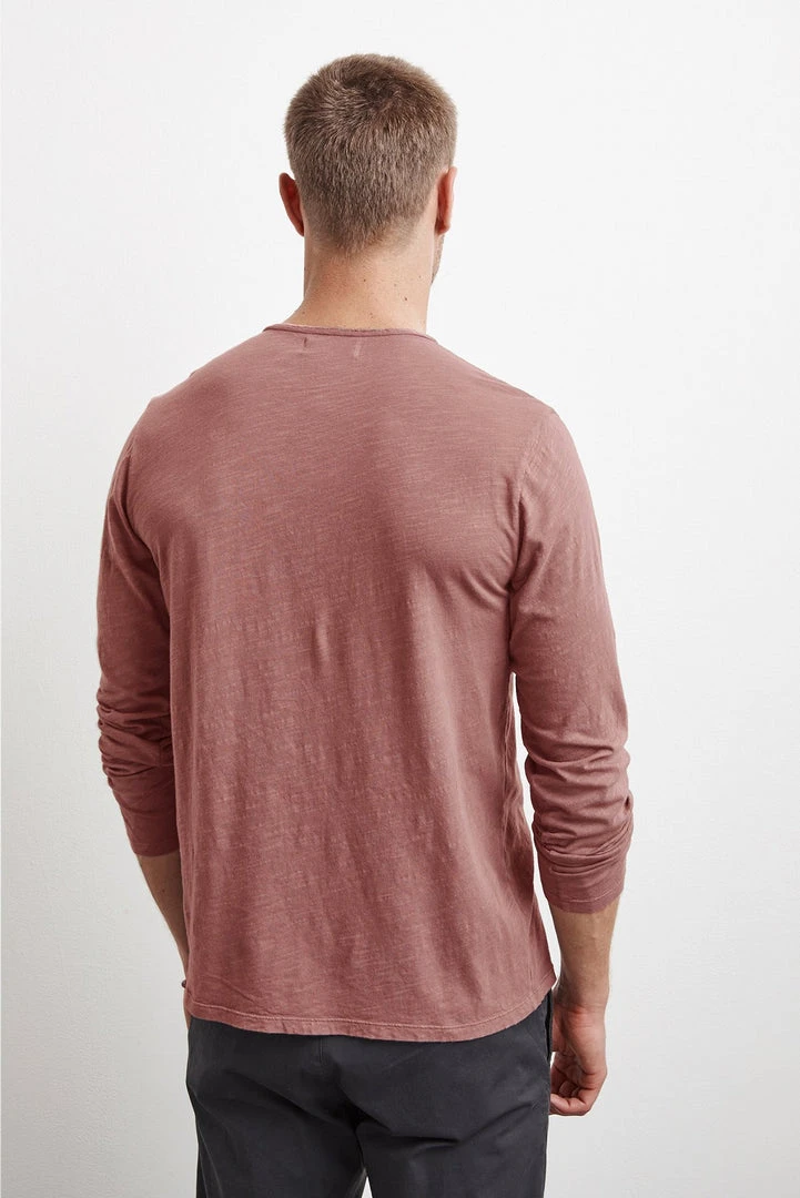 Velvet By Graham & Spencer SIMEON RAW EDGE COTTON SLUB TEE 6 Velvet By Graham & Spencer SIMEON RAW EDGE COTTON SLUB TEE