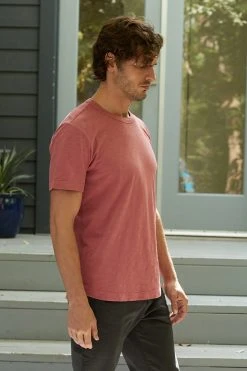 Velvet By Graham & Spencer Mens AMARO CREW NECK SLUB TEE 65 Velvet By Graham & Spencer Mens AMARO CREW NECK SLUB TEE