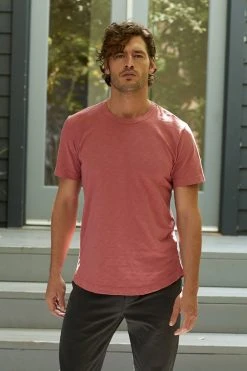 Velvet By Graham & Spencer Mens AMARO CREW NECK SLUB TEE 63 Velvet By Graham & Spencer Mens AMARO CREW NECK SLUB TEE