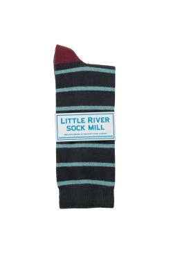 CLUB STRIPE CREW SOCK BY LITTLE RIVER SOCK MILL 17 CLUB STRIPE CREW SOCK BY LITTLE RIVER SOCK MILL