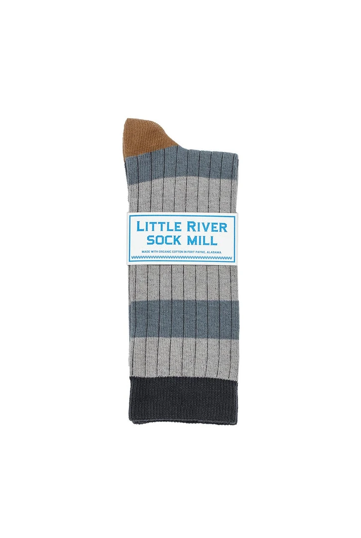 Velvet By Graham & Spencer STRIPED RIB CREW SOCK BY LITTLE RIVER SOCK MILL Accessories 4 Velvet By Graham & Spencer STRIPED RIB CREW SOCK BY LITTLE RIVER SOCK MILL Accessories