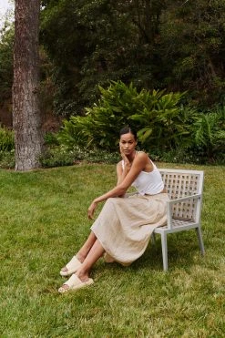 Velvet By Graham & Spencer FAE LINEN A-LINE SKIRT 15 Velvet By Graham & Spencer FAE LINEN A-LINE SKIRT