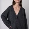 Velvet By Graham & Spencer Womens KIM BUTTON FRONT CARDIGAN 1 Velvet By Graham & Spencer Womens KIM BUTTON FRONT CARDIGAN